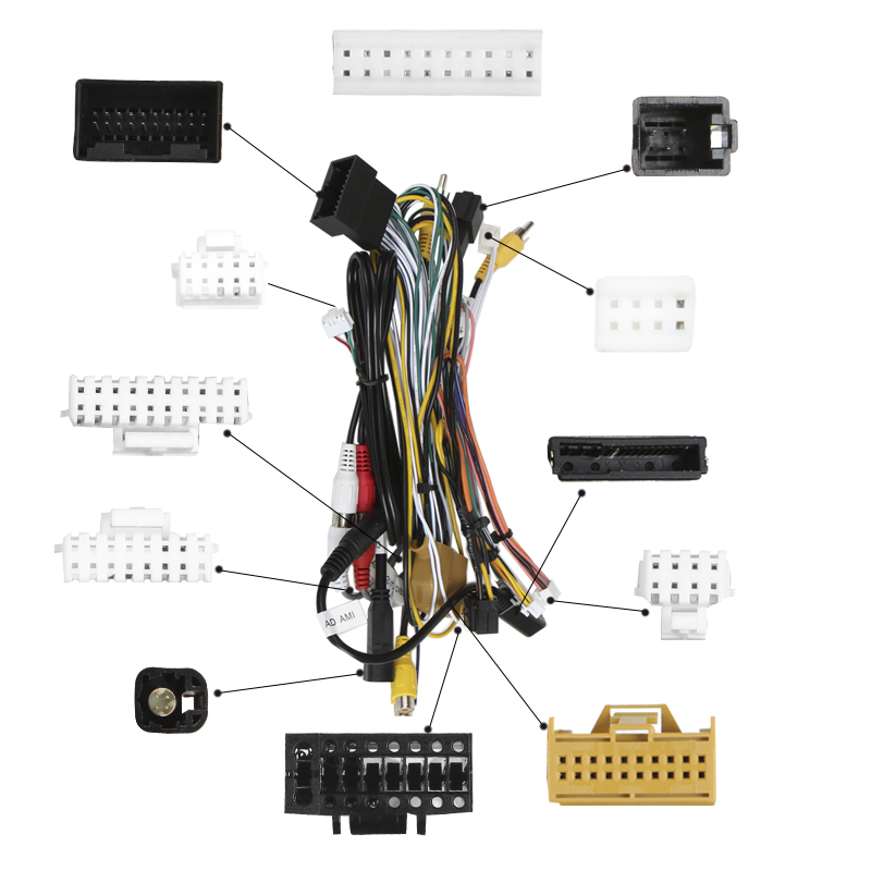 Штатный комплект переходная рамка с проводкой Audi A4 2009-2016 (полная комплектация) CAN-BUS (1234-357) 9"