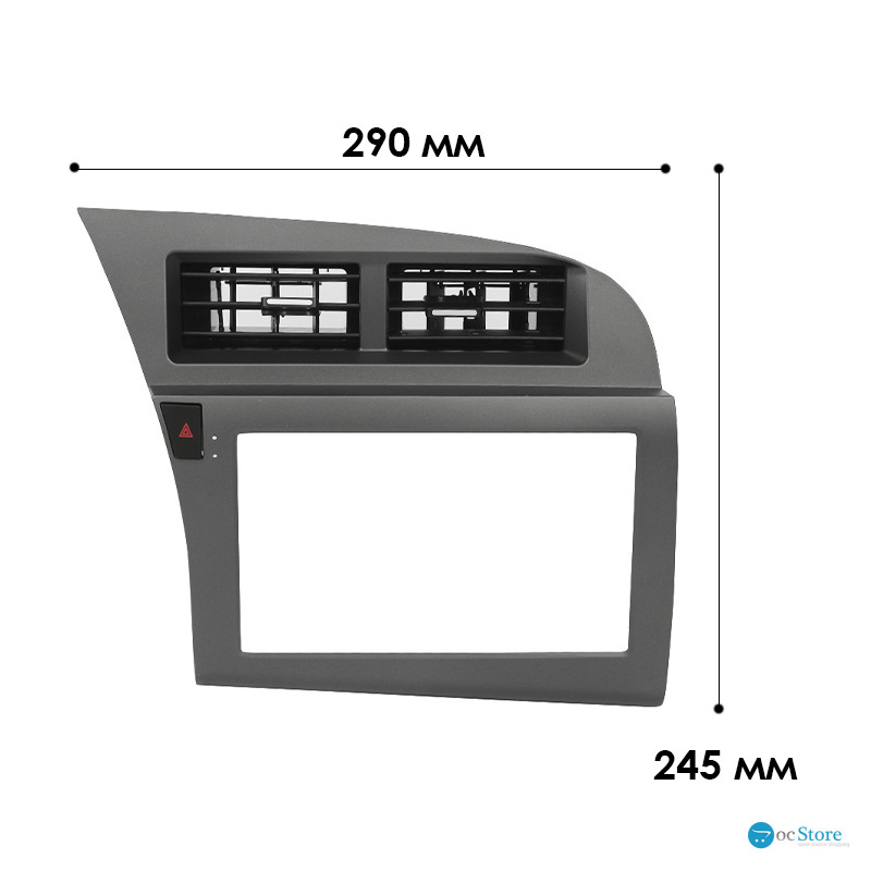 Штатный комплект переходная рамка с проводкой Audi A6 C6 2005-2011 (1234-327) 9" + canbus