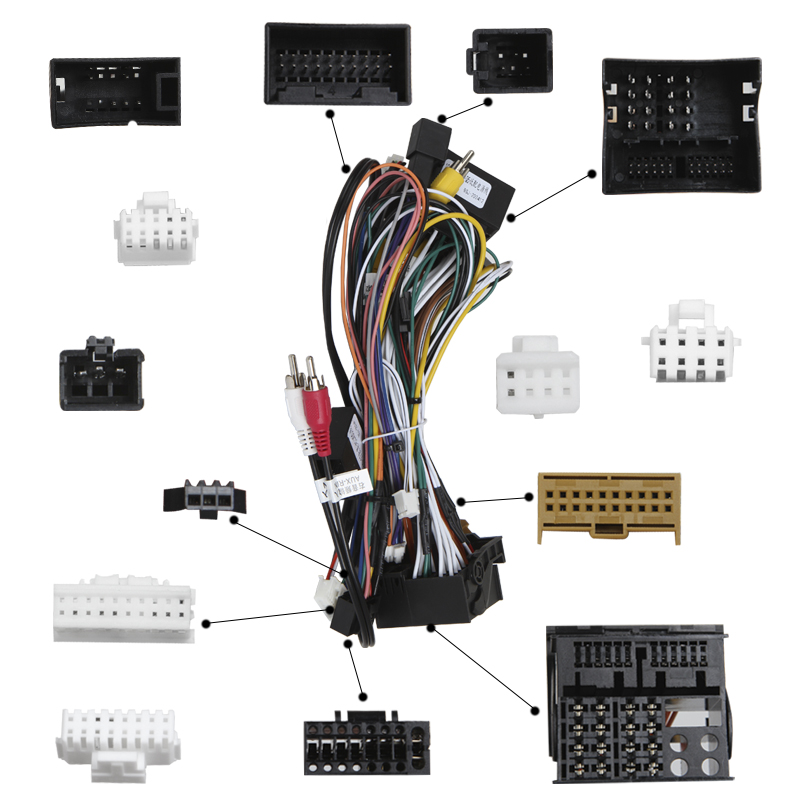 Штатный комплект переходная рамка с проводкой Audi Q5 2008-2017 (базовая комплектация) CAN-BUS (1234-357) 9"