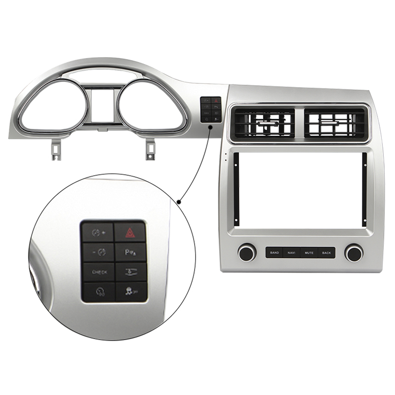 Штатный комплект переходная рамка с проводкой Audi Q7 4L 2006-2010 (1234-328) 9" + canbus