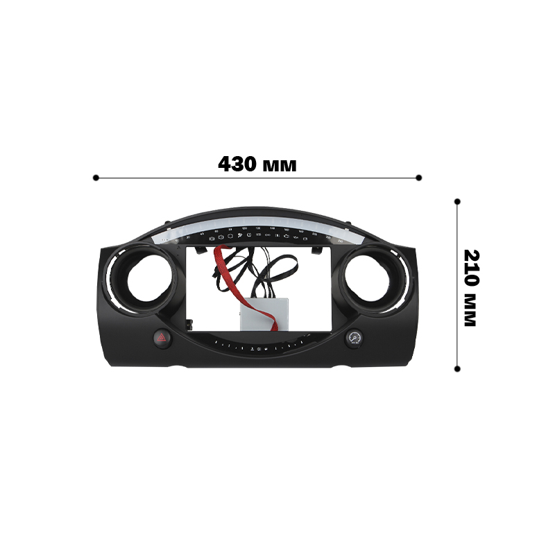 Штатный комплект переходная рамка BMW Mini Hatch R50 2000-2006 + адаптер питания (1234-FST) 9"