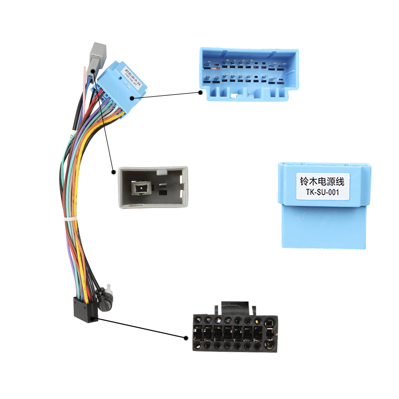 Переходной штатный комплект с проводкой HEVXM Suzuki Ignis 2003-2008 10" + адаптер