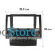 Переходной штатный комплект с проводкой Infiniti FX35 FX45 2003-2006 9" (1234-305) + canbus