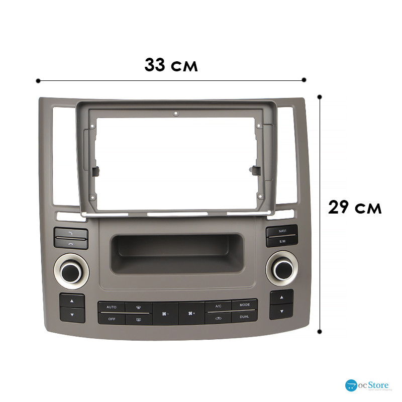 Переходной штатный комплект с проводкой Infiniti FX35 FX45 2007-2009 9" (1234-305) + canbus