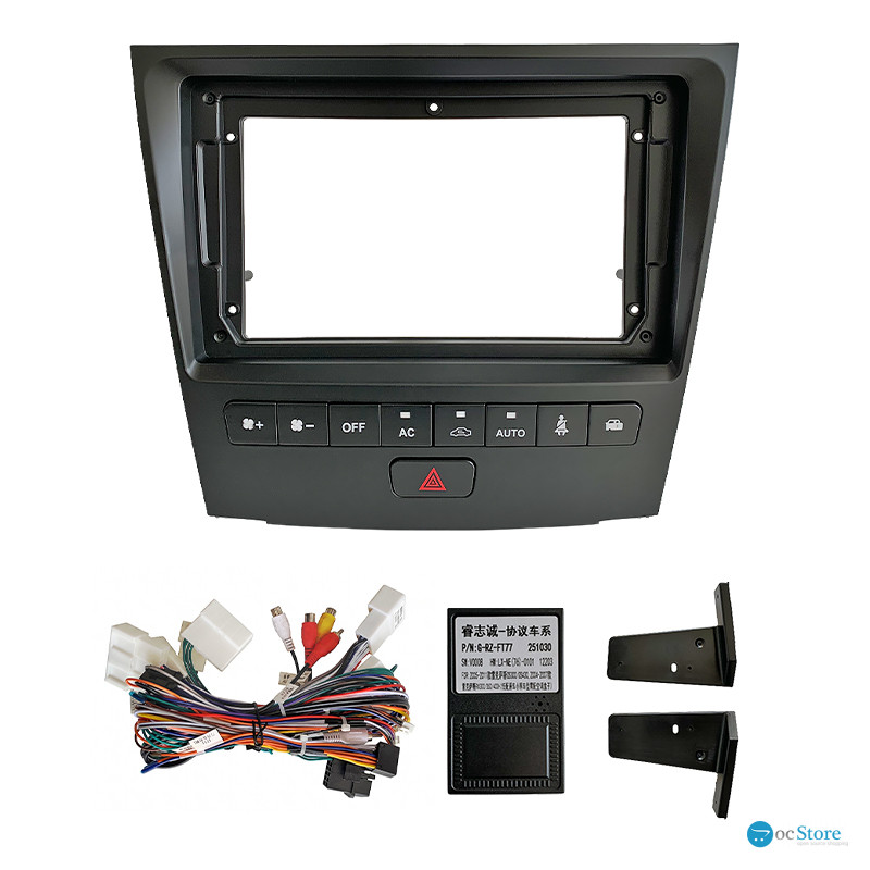 Переходной штатный комплект с проводкой Lexus GS300 S190 GS350 GS400 GS430 GS450h GS460 2004-2011 (1234-282) 9" + canbus