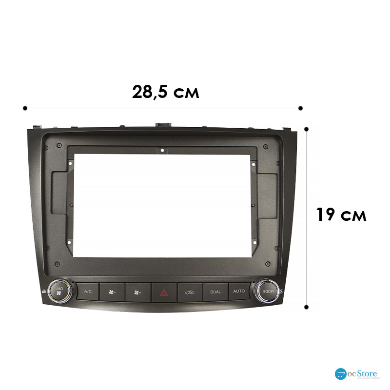 Переходной штатный комплект с проводкой Lexus IS250 XE20 2006-2012 10.1" (1234-286) + canbus