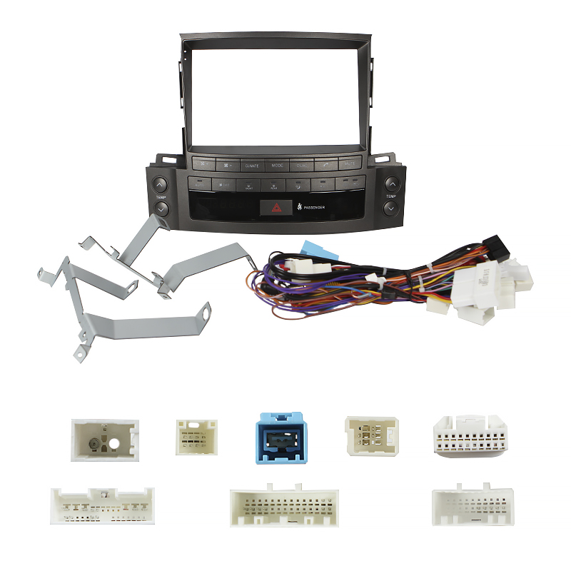 Переходной штатный комплект с проводкой Lexus LX570 J200 lll 2007-2010 9" (1234-287) + canbus