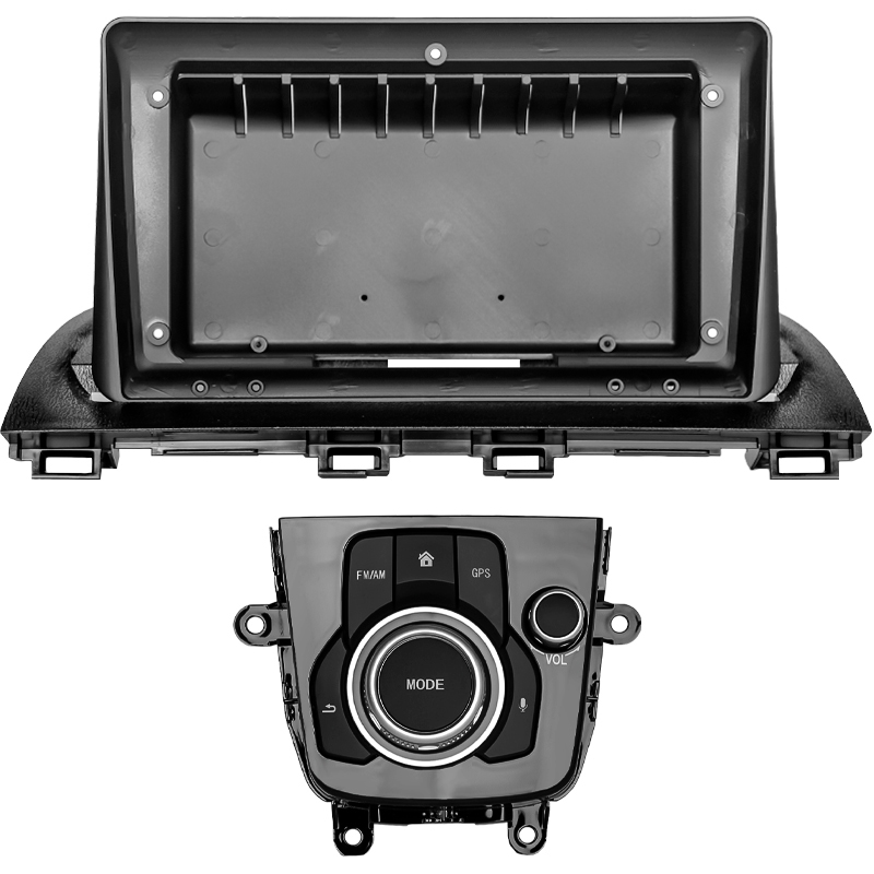 Переходной штатный комплект с проводкой Mazda 3 Alexa 2014-2019 (7187) 9" + подключение с CANBUS