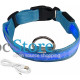 Светодиодный LED ошейник USB светящийся для собак и котов Blue L