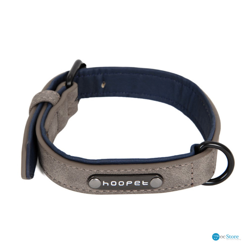 Ошейник двухслойный для собак Hoopet W033 Grey L