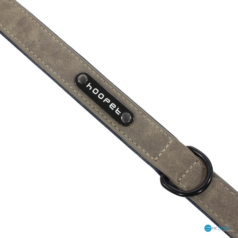 Ошейник двухслойный для собак Hoopet W033 Grey S