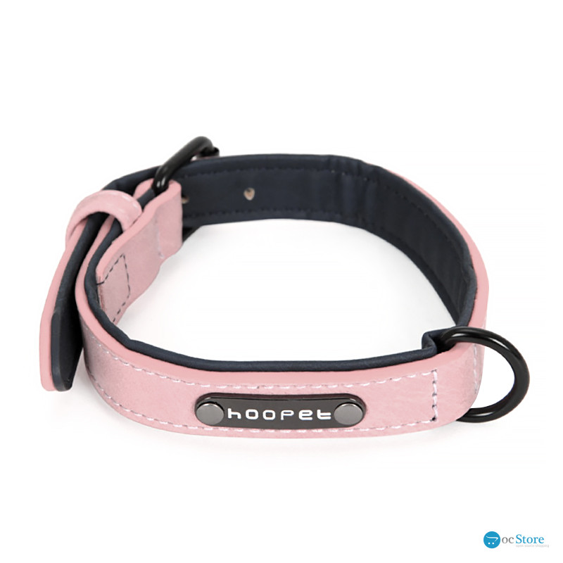 Ошейник двухслойный для собак Hoopet W033 Pink L