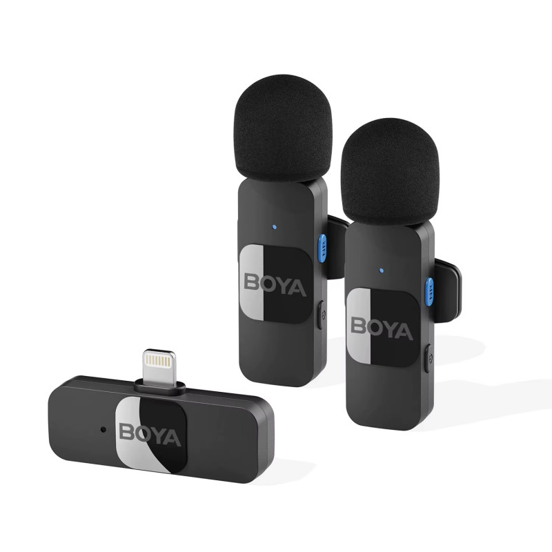 Мікрофон петличний бездротовий BOYA BY-V2 (Lightning) black
