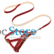 Шлея для собак с поводком Pipitao 165510 Cage Red 2*120 cm
