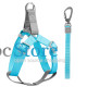Шлея для собак или кошек с поводком Taotaopets 171120 Blue L (2.0 cm)