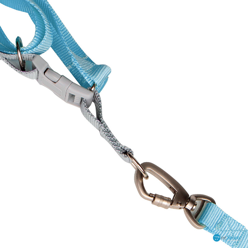 Шлея для собак или кошек с поводком Taotaopets 171120 Blue L (2.0 cm)