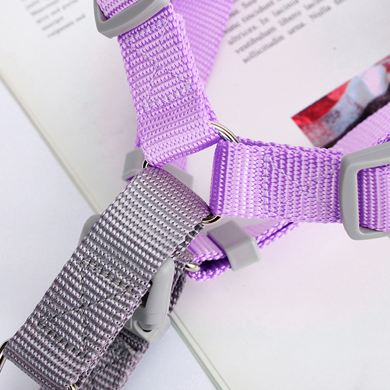 Шлея для собак или кошек с поводком Taotaopets 171120 Purple L (2.0 cm)