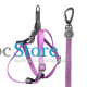 Шлея для собак или кошек с поводком Taotaopets 171120 Purple M (1.5 cm)