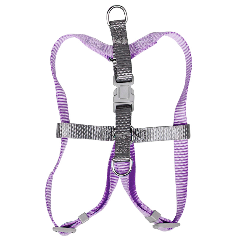 Шлея для собак или кошек с поводком Taotaopets 171120 Purple M (1.5 cm)