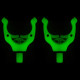 Держатель TOPLY-2024 для удочки светящийся Fluorescent Green