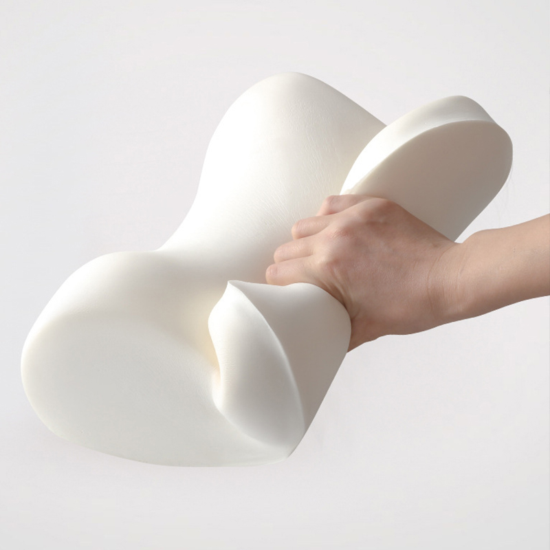 Универсальная автомобильная подушка-подголовник AweSome под шею с эффектом памяти ортопедическая Gray