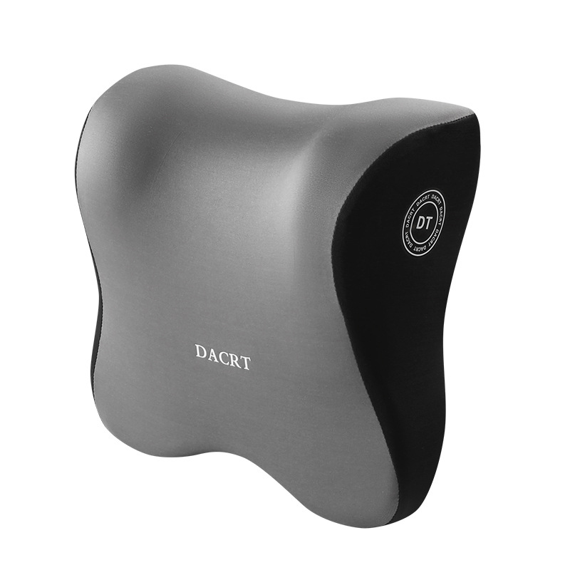 Универсальная автомобильная подушка-подголовник DACRT под шею с эффектом памяти ортопедическая Gray