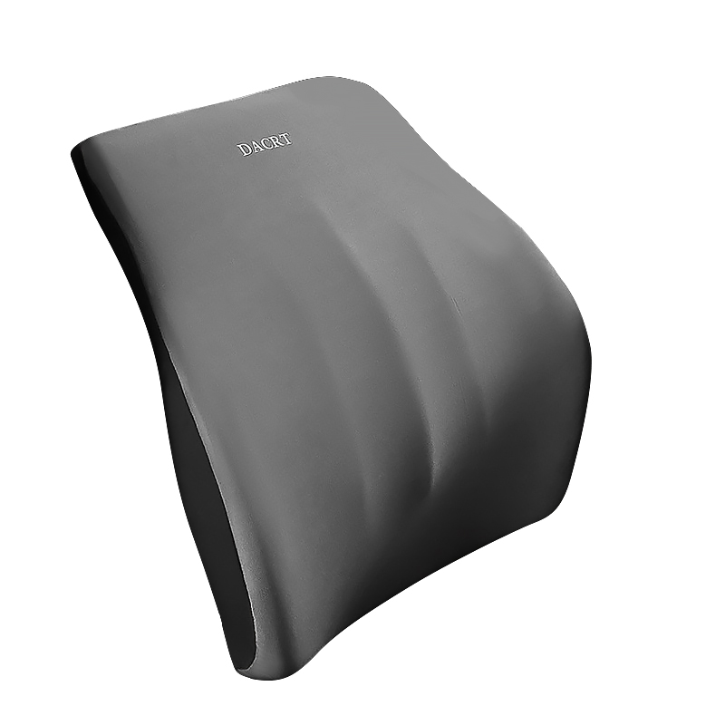 Универсальная поясничная подушка на сиденье DACRT для спины с эффектом памяти ортопедическая Gray