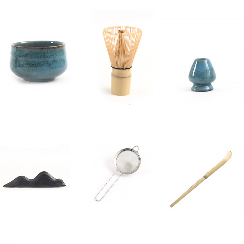 Набор Mavanto 5424 для приготовления чая матча 7 предметов Blue