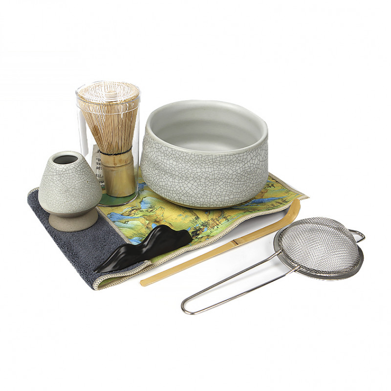 Набор Mavanto 5456 для приготовления чая матча 7 предметов Gray