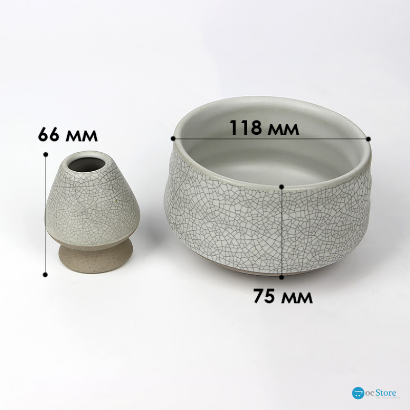Набор Mavanto 5456 для приготовления чая матча 7 предметов Gray