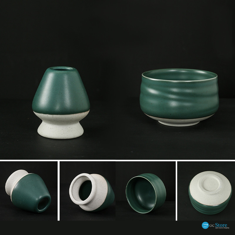 Набор Mavanto 5456 для приготовления чая матча 7 предметов Green Matt