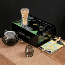 Набор Mavanto 5465 для приготовления чая матча 7 предметов Black