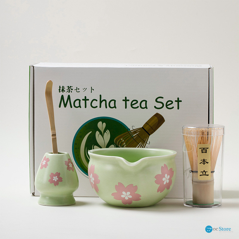 Набор Mavanto 5645 для приготовления чая матча 7 предметов Light Green