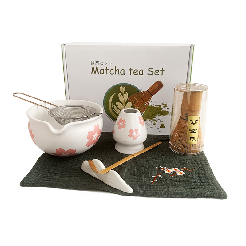 Набор Mavanto 5645 для приготовления чая матча 7 предметов White