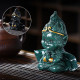 Фигурка для чайной церемонии ZBY-2407303 Король Обезьян меняющая цвет от горячей воды Green