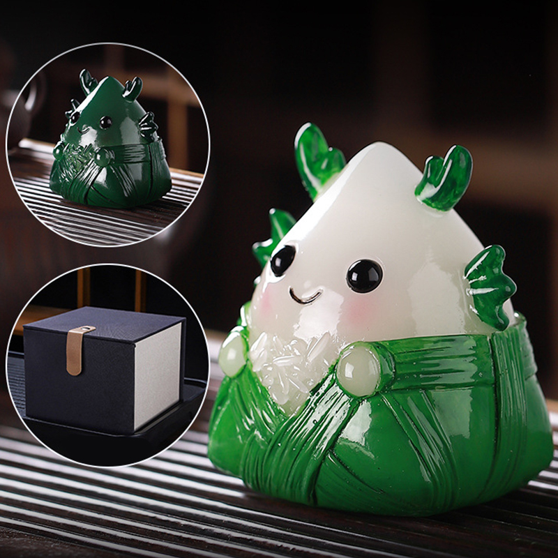 Фигурка для чайной церемонии Дракон Zongzi YY2405001606 меняющий цвет от горячей воды