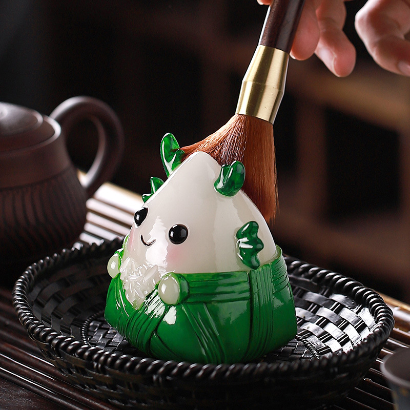 Фигурка для чайной церемонии Дракон Zongzi YY2405001606 меняющий цвет от горячей воды