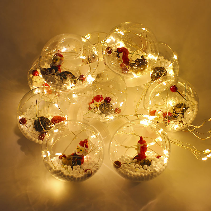 Светодиодная гирлянда Y003 Santa Claus 3.5 м Теплый свет