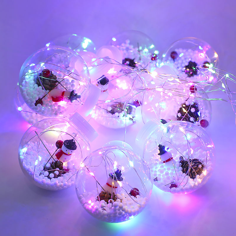 Светодиодная гирлянда Y005 Snowman 3.5 м Цветной свет