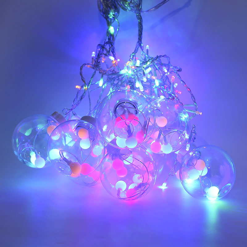 Светодиодная гирлянда штора YLX-027 Balls 2.5 м Цветной свет