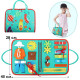 Детская развивающая сумочка 545L бизиборд монтессори-игрушка для малышей розвивающая моторику и сенсорику Light Blue