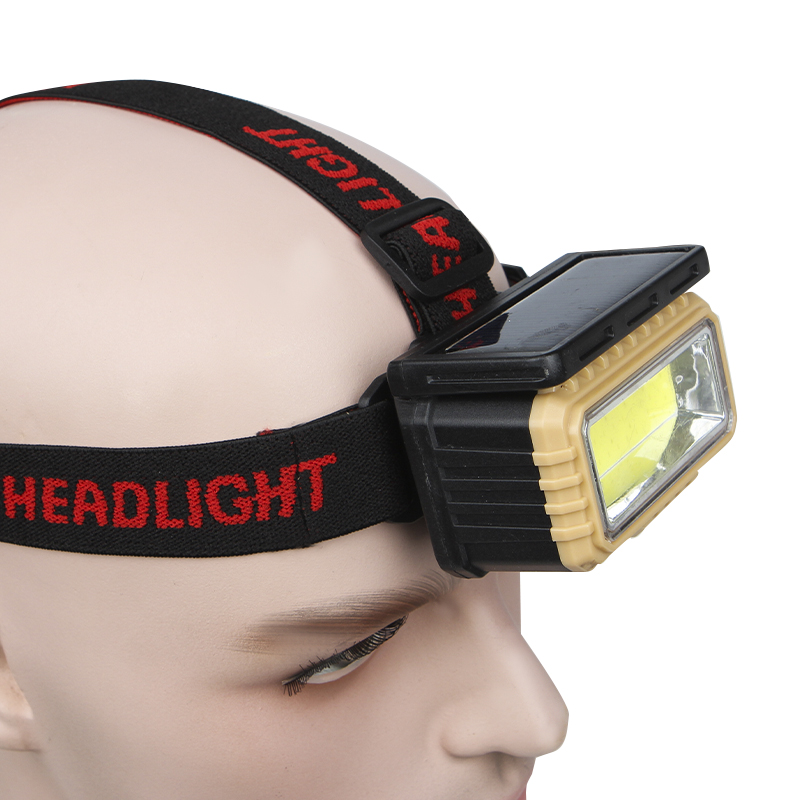 Налобный фонарь X-Balog BL-LY-807 фонарик с солнечной батареей