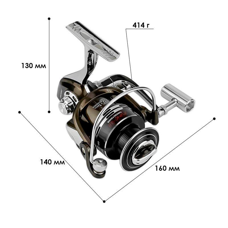 Катушка безынерционная Yumoshi BY 6000 Black