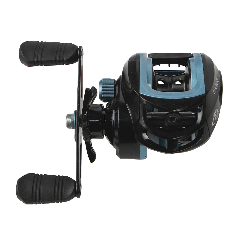 Катушка мультипликаторная Juqiwang DX 200 Black-Blue Right