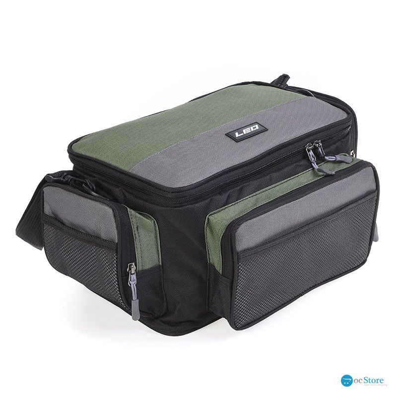 Сумка для рыболовных снастей LEO 27993 Green-Grey 42*26*17 см