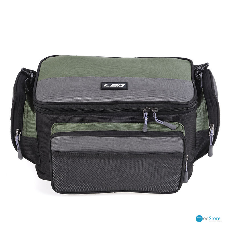 Сумка для рыболовных снастей LEO 27993 Green-Grey 42*26*17 см