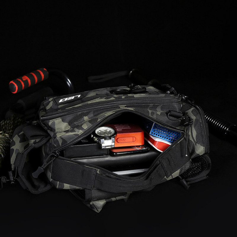 Сумка для рыболовных снастей LEO 28159 Black Camouflage