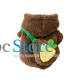 Свитер для собак и кошек Тедди 2011SXSL5932 с капюшоном утепленный Brown S