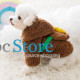 Свитер для собак и кошек Тедди 2011SXSL5932 с капюшоном утепленный Brown S