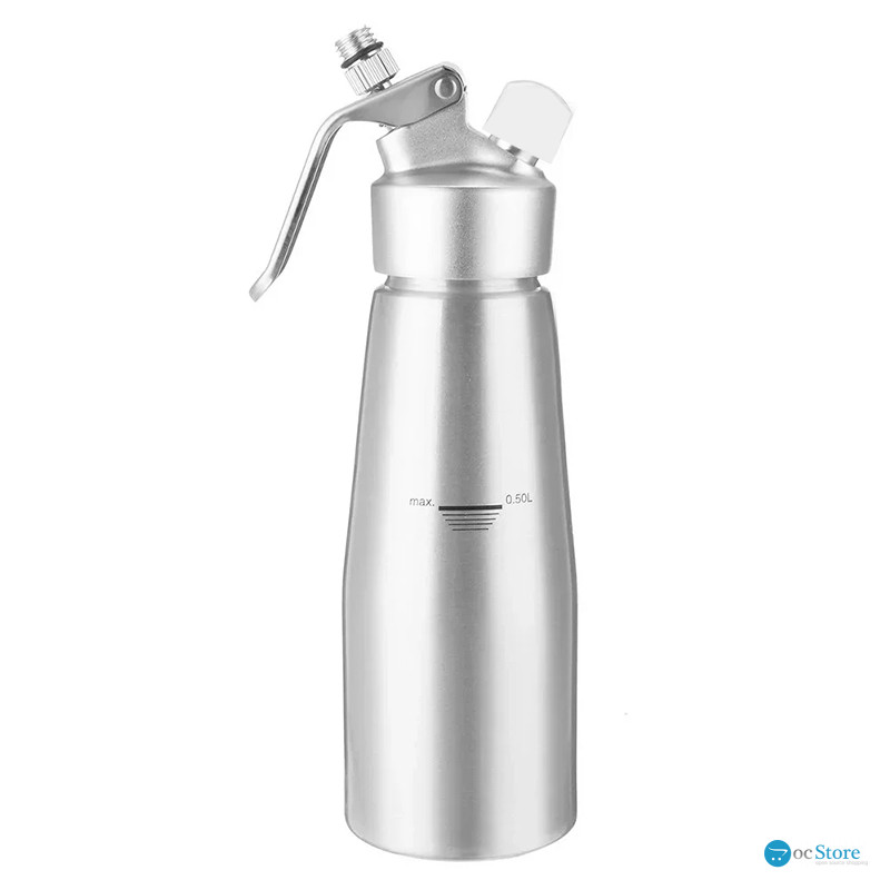 Сифон для взбивания сливок Ecocoffeetools NP500 нержавеющая сталь кремер 500 мл Silver